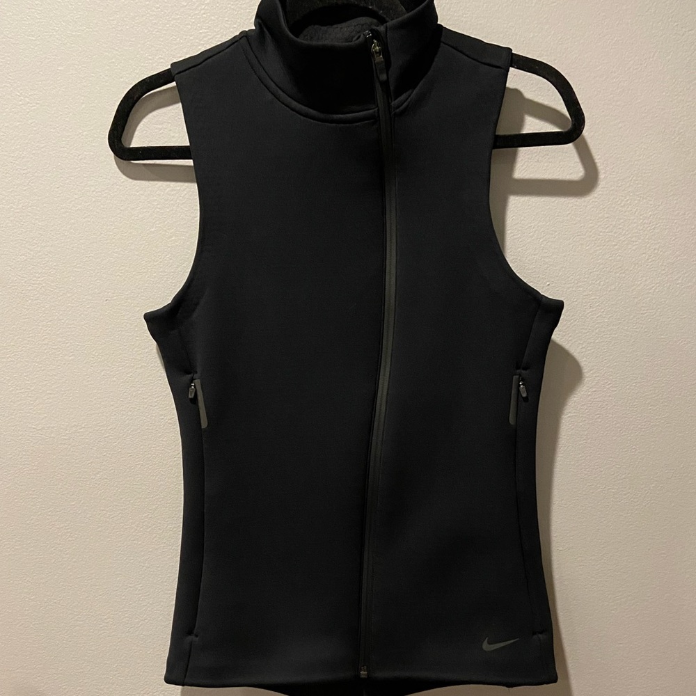 Nike Therma-Fit Fleece Black Running Retro Vest VINTAGE
